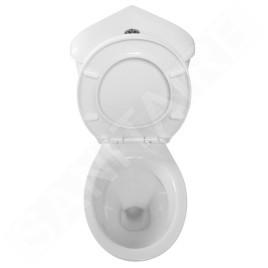 Aqualine Céramique - WC Clifton, d'angle, vidange arrière, blanc FS1PK