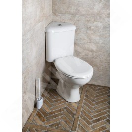 Aqualine Céramique - WC Clifton, d'angle, vidange arrière, blanc FS1PK