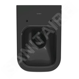 Duravit Happy D.2 - WC suspendu, Rimless, WonderGliss, anthracite 22220989001