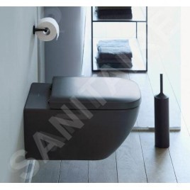 Duravit Happy D.2 - WC suspendu, Rimless, WonderGliss, anthracite 22220989001