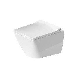 Duravit Viu - WC suspendu Compact, Rimless, DuraFix, blanc alpin 2573090000
