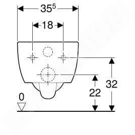 Geberit iCon - WC suspendu, 355x530 mm, blanc 204000000