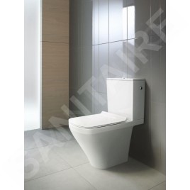Duravit DuraStyle - WC à poser, évacuation horizontale, avec WonderGliss, blanc alpin 21620900001