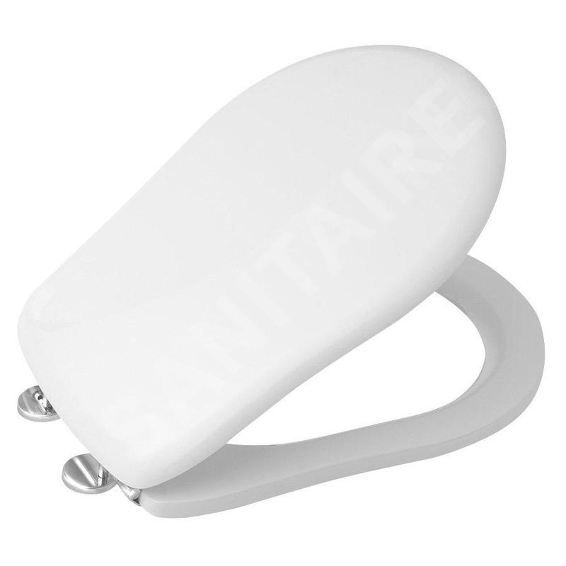 Sapho Kerasan Retro - Abattant de toilettes, blanc/chrome 109001