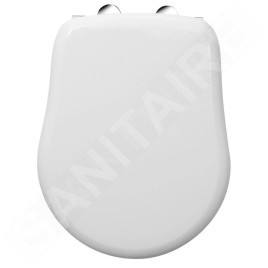 Sapho Kerasan Retro - Abattant de toilettes, blanc/chrome 109001