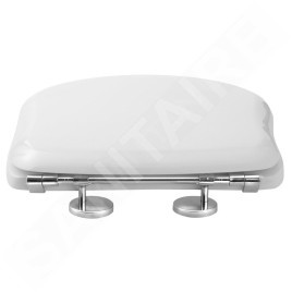 Sapho Kerasan Retro - Abattant de toilettes, blanc/chrome 109001