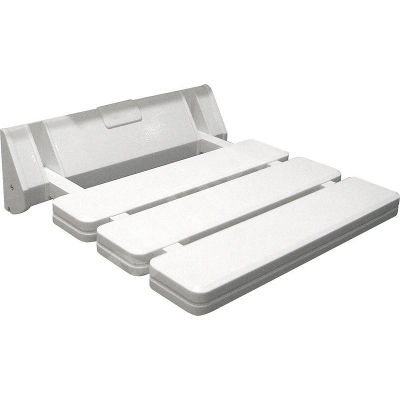 Aqualine Douches - Siège de douche pliable, blanc AE357