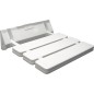 Aqualine Douches - Siège de douche pliable, blanc AE357