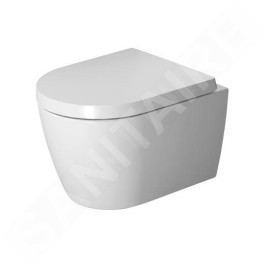 Duravit ME by Starck - WC suspendu Compact, Rimless, avec HygieneGlaze, blanc / blanc mat 2530099000