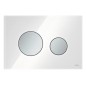 Tece TECEloop - Commande de chasse d'eau, verre blanc / chrome mat 9240659