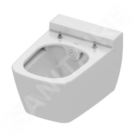Tece TECEone - WC suspendu avec fonction de bidet, pour l’eau froide, Rimless, blanc 9700201