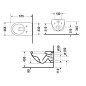 Duravit Architec - WC suspendu, 360 mm x 575 mm, blanc - toilette 2546090064 Duravit Architec - WC suspendu, 360 mm x 575 mm, blanc - toilette 2546090064