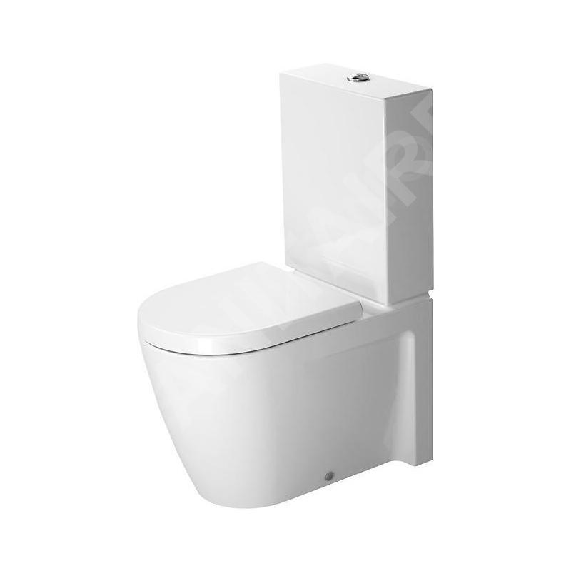 Duravit Starck 2 - Cuvette de WC sur pied à installer avec réservoir, 370 mm x 400 mm x 630 mm, blanc - cuvette 2145090000 Duravit Starck 2 - Cuvette de WC sur pied à installer avec réservoir, 370 mm x 400 mm x 630 mm, blanc - cuvette 2145090000