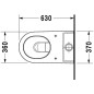 Duravit Starck 2 - Cuvette de WC sur pied à installer avec réservoir, 370 mm x 400 mm x 630 mm, blanc - cuvette 2145090000 Duravit Starck 2 - Cuvette de WC sur pied à installer avec réservoir, 370 mm x 400 mm x 630 mm, blanc - cuvette 2145090000