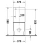 Duravit Starck 2 - Cuvette de WC sur pied à installer avec réservoir, 370 mm x 400 mm x 630 mm, blanc - cuvette 2145090000 Duravit Starck 2 - Cuvette de WC sur pied à installer avec réservoir, 370 mm x 400 mm x 630 mm, blanc - cuvette 2145090000
