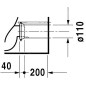 Duravit Starck 2 - Cuvette de WC sur pied à installer avec réservoir, 370 mm x 400 mm x 630 mm, blanc - cuvette 2145090000 Duravit Starck 2 - Cuvette de WC sur pied à installer avec réservoir, 370 mm x 400 mm x 630 mm, blanc - cuvette 2145090000