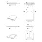 Sapho Kerasan Flo - Abattant WC Slim, Soft Close, blanc 319101 Sapho Kerasan Flo - Abattant WC Slim, Soft Close, blanc 319101