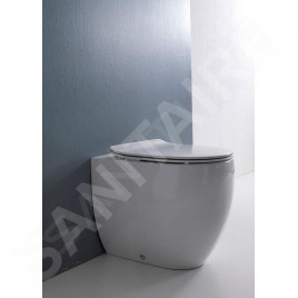 Sapho Kerasan Flo - Abattant WC Slim, Soft Close, blanc 319101