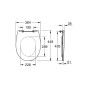Grohe Bau Ceramic - Siège toilette Slim, SoftClose, blanc alpin 39898000
