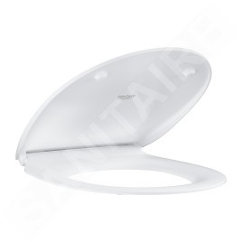 Grohe Bau Ceramic - Siège toilette Slim, SoftClose, blanc alpin 39898000