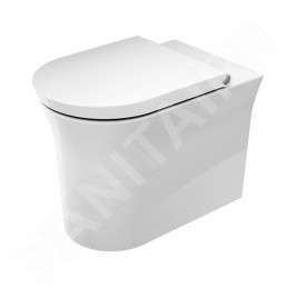 Duravit White Tulip - WC à poser, sortie arrière, Rimless, avec WonderGliss, blanc 20010900001