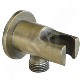 Sapho Reitano Rubinetteria Accessoires - Coude mural avec support, bronze 981M6
