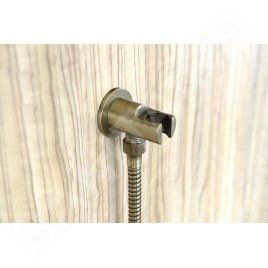 Sapho Accessoires - Coude mural avec support, bronze 981M6