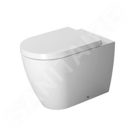 Duravit ME by Starck - WC à poser, évacuation horizontale, avec WonderGliss, blanc alpin 21690900001