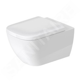 Duravit Happy D.2 - WC suspendu, Rimless, DuraFix, blanc alpin 2222090000