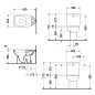 Duravit D-Code - WC à poser, évacuation verticale, avec HygieneGlaze, blanc alpin 21110120002 Duravit D-Code - WC à poser, évacuation verticale, avec HygieneGlaze, blanc alpin 21110120002