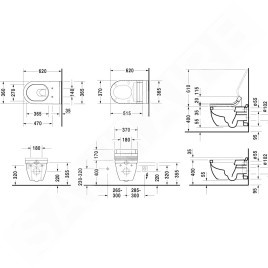 Duravit Starck 3 - WC suspendu, blanc 2226090000