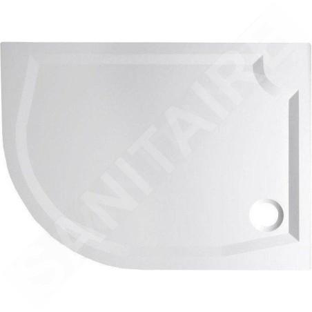 Gelco Receveurs - Receveur de douche RIVA, 1200x900 mm, droite, blanc GR12090R