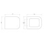 Sapho Kerasan Ego - Abattant WC, duroplast, blanc 328901