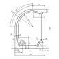Gelco Receveurs - Receveur de douche RIVA, 1200x900 mm, droite, blanc GR12090R Gelco Receveurs - Receveur de douche RIVA, 1200x900 mm, droite, blanc GR12090R