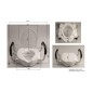 Sapho Abattants WC Ridder - Abattant WC surélevé 100 mm, avec barres d'appui, blanc A0072001