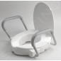 Sapho Abattants WC Ridder - Abattant WC surélevé 100 mm, avec barres d'appui, blanc A0072001
