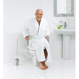 Sapho Abattants WC Ridder - Abattant WC surélevé 100 mm, avec barres d'appui, blanc A0072001