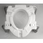 Sapho Abattants WC Ridder - Abattant WC surélevé 100 mm, avec barres d'appui, blanc A0072001