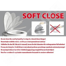 Sapho Kerasan Ego - Abattant WC, Soft Close, duroplast, blanc 328801