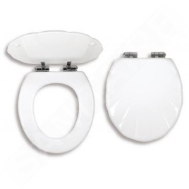 Novaservis Prestige - Abattant WC Lyra, MDF, blanc WC/SOFTMUSLELY