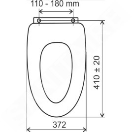 Novaservis Prestige - Abattant WC Lyra, MDF, blanc WC/SOFTMUSLELY