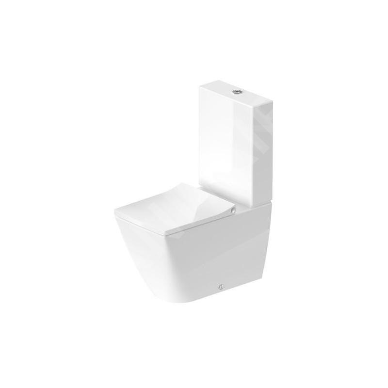 Duravit Viu - Cuvette à poser, évacuation Vario, Rimless, avec WonderGliss, blanc alpin 21910900001 Duravit Viu - Cuvette à poser, évacuation Vario, Rimless, avec WonderGliss, blanc alpin 21910900001