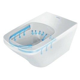 Duravit Viu - WC suspendu, Rimless, blanc alpin 2511090000
