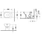 Duravit D-Code - WC à poser, évacuation horizontale, blanc alpin 21080920002 Duravit D-Code - WC à poser, évacuation horizontale, blanc alpin 21080920002