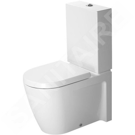 Duravit Starck 2 - Cuvette de WC sur pied, WonderGliss, blanc 21450900001