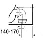 Duravit Starck 2 - Cuvette de WC sur pied, WonderGliss, blanc 21450900001
