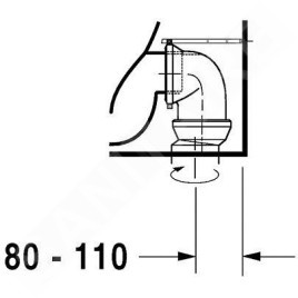 Duravit Starck 2 - WC à poser, 370 x 570 mm, blanc 2128090000