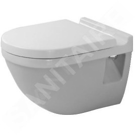 Duravit Starck 3 - Cuvette suspendue à fond plat, blanc 2201090000