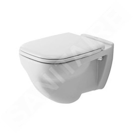 Duravit D-Code - WC suspendu, à fond plat, blanc alpin 22100900002