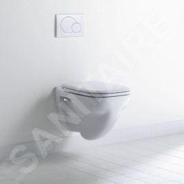 Duravit D-Code - WC suspendu, à fond plat, blanc alpin 22100900002